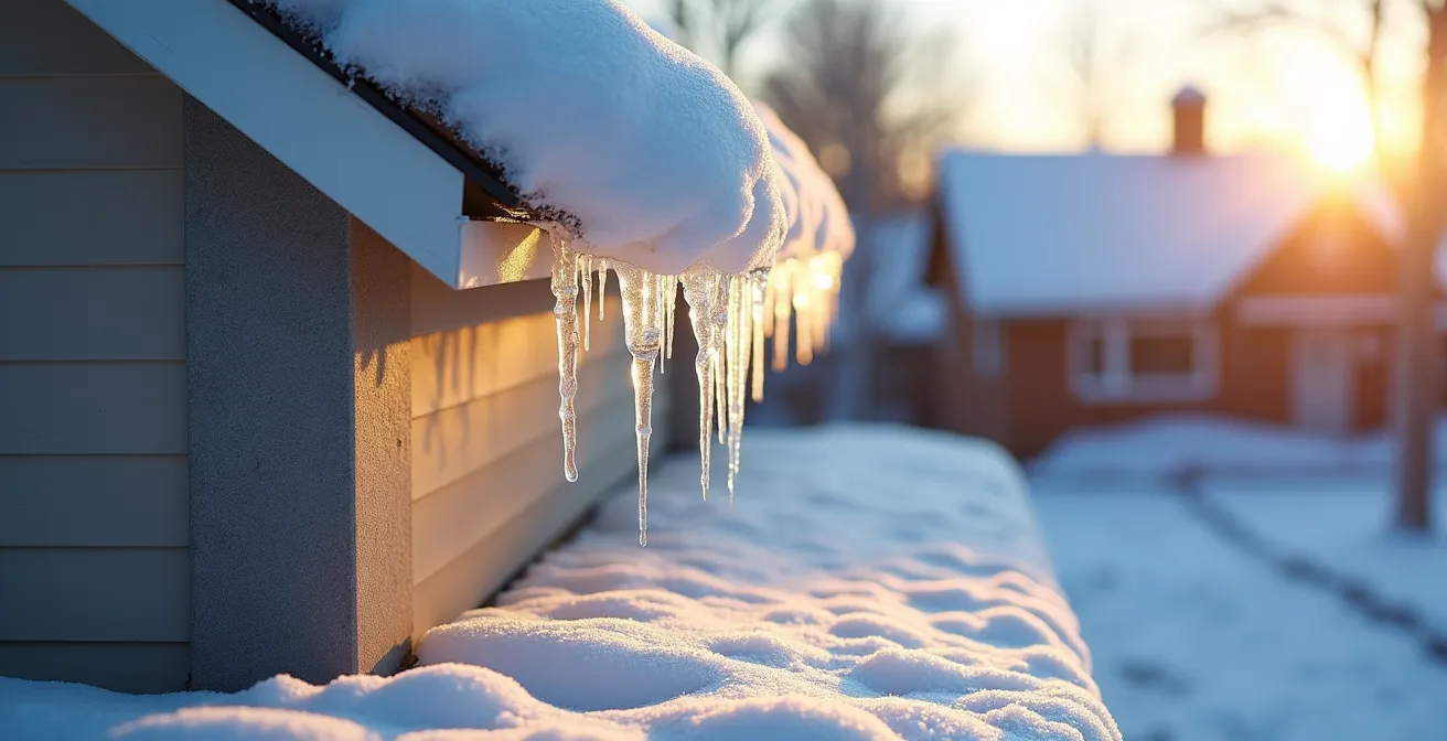 Vue architecturale montrant la jonction critique entre le pare-air du mur et celui du toit sur une construction québécoise